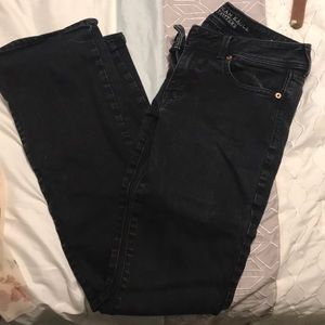Black jeans American eagle xlong size 8